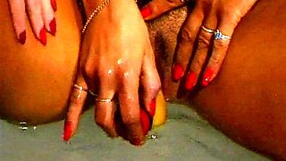 Lesbian Babes From France Licking in Bathtub