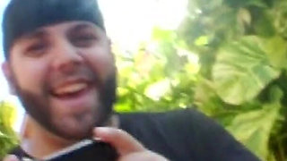 Hot Blonde Neighbor Fingers Herself Outdoors Then Dildo Fucks Indoors