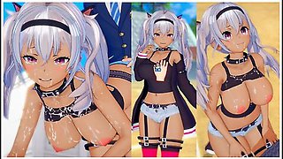 [hentai Game Koikatsu! ]have Sex With Big Tits Vtuber Matsukai Mao.3dcg Erotic Anime Video
