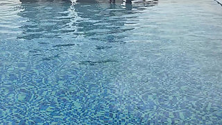 Pool Spit on Boobs with Ahegao Face