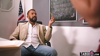 Computer science teacher pounds two 18yo teens in his classroom