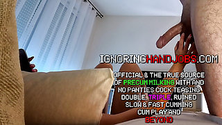 Super hot big ass raver girl plays with a big dick and balls after music festival in a hotel room