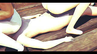 On Titans Hentai - Mikasa Fucked and Threesome with Annie - Manga Anime Japanese Asian Game Porn