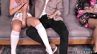 Step Daddy Fingering Teen Stepdaughter While Mom Is Away - Taboo Family Sex