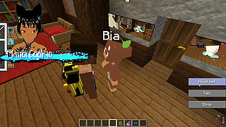 The Jenny mod Fapcraft Minecraft - Its Bia the cute girl being fucked in different positions and being cute sucking dick