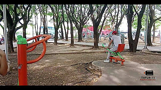 I Seduce My Neighbor in the Park, and I Give Him Money to Fuck My Pussy Very Well Creampie in Mouth Full Story