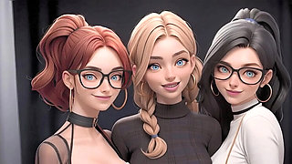 Hot British Students in Uniform Give Blowjobs and Swallow Cum - AI Generated Teen Sex