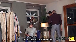 Daddy Fucks a Fashion Designer Wannabe - Peach DeLina Gets Hardcore Action