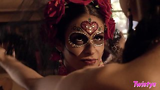 Mexican sapphic porn Eliza Ibarra and Katana Kombat are eating each others pussies