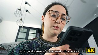Rim4k. 3 way with a horny big-titted innocent