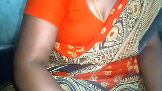 Indian tamil sexy saree aunty super boobs show