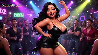 Gorgeous Babe gets Caught in a Crazy Night Club (AI Porn)