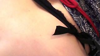 Milking stepson in the kitchen before his date