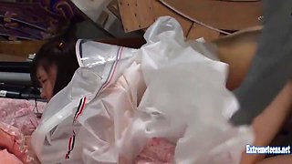 Kaise Akari Gets Rough Sex In Warehouse Old Guy Fucks Her