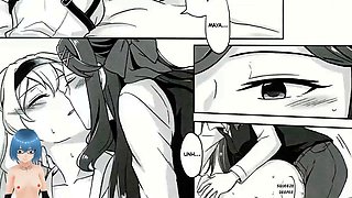 Futa anime action with Alichan Vtuber in a paradise match