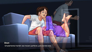 Hot Mom Knew That With That Dress She Could Make The Night Quite Romantic And Passionate - Summertime Saga