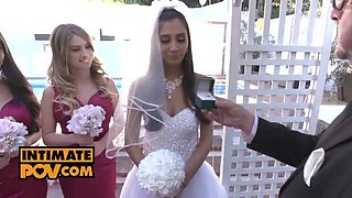 Wedding Night Foursome POV - Gianna Dior, Kristen Scott & Jade Kush Hardcore Fuck