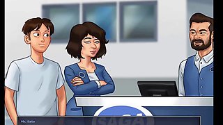 Raunchy stepmom gets down at the car dealership in summertime saga