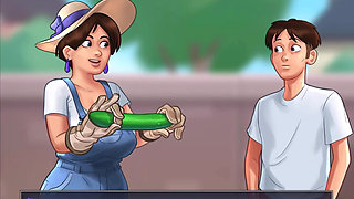 Summertime Saga - she love big cucumbers and i want to give her mine