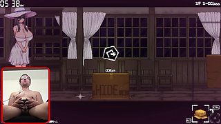 Giant and busty Japanese gives me a titjob and... (Houkago no Onigokko Gameplay6)