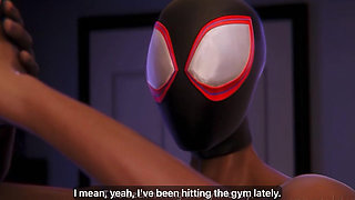 Spiderman fucks spidergirl in doggy style