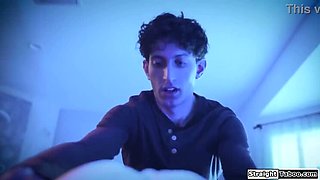 Stepdad Blowjob Threesome with Stepdaughters GF and Step Son Joins Anal