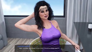 Busty milf in Milfy City showing off her assets