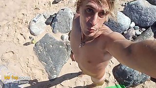 Sexy Crossdresser Hunks Naked Beach Solo