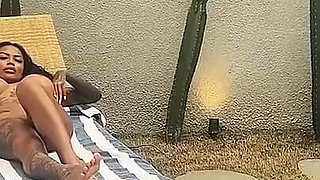 Sanktor - Tattooed Asian MILF Masturbates in the Swimming Pool