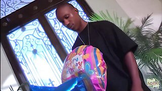 Stunning slag's interracial sex