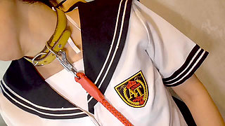 Mayu No63, Deepthroat, Striped Panties Sailor Clothes, Anal Tail