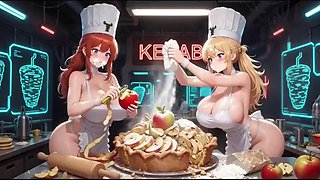 Noirs Funny AI Kitchen Cartoon