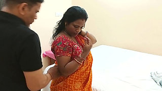 Beautiful Indian Bhabhi Romantic Fucking in Saree with Neighbors Friend