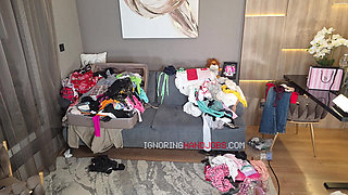 Precum extractor big tits big ass hot blonde loves to give cock teasing handjobs and this time under towel she teases a lot