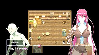 Goblin has a thing for poking this red-haired virgin