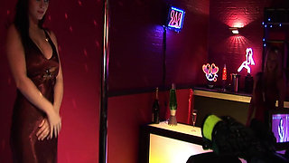 Two Pleasure Scene 1 Pole Dancer Friends Having Sex Together in a Double Penetration Orgy