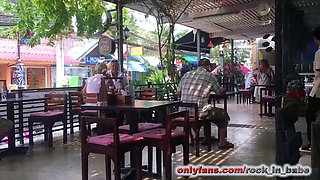 Big boobs amateur hottie sex outdoor in public