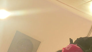 Quick Nut Solo Masturbation in Walmart Bathroom