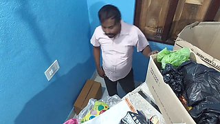 Bengali hot bhabhi secret romantic sex, with her naughty devar in store room