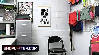 Blonde Teen Minxx Marii Gets Caught Shoplifting And Fucked Hard By Security Guard In Backroom