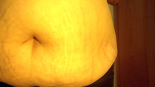 Stepmom Style: My Natural Pot Belly Without Filter Real Body Close-Up