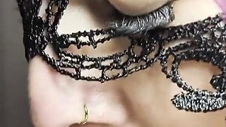 Afternoon Throat Service - Black Dress Swallows Every Drop
