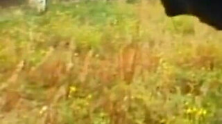 Dominating gas mask man