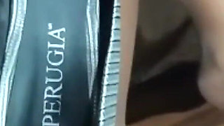 Nylon Feet Sniffing Jerk off Instructions.