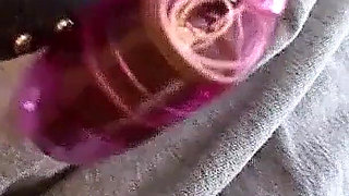 Skinny Japan milf gets masturbation help from stepdad