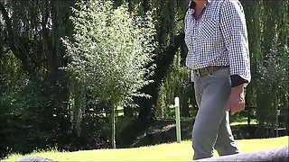 Granddadz.com tanning babe fucks the elder guy