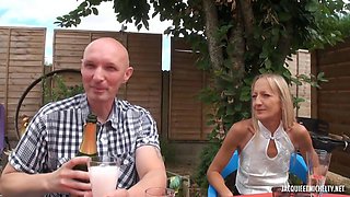 Skinny French Matures First MMF Anal Threesome