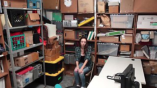 Redheaded vixen sucks off Justin and Avery in a steamy threesome