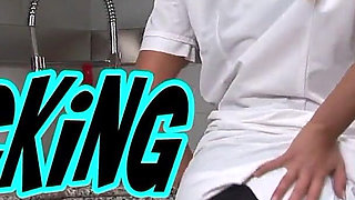 Hot Stocking Nurse Marry Queen Strips to Black Panties, Stockings & Garter Belt