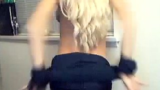 Blonde Pregnant Babe with Big Boobs